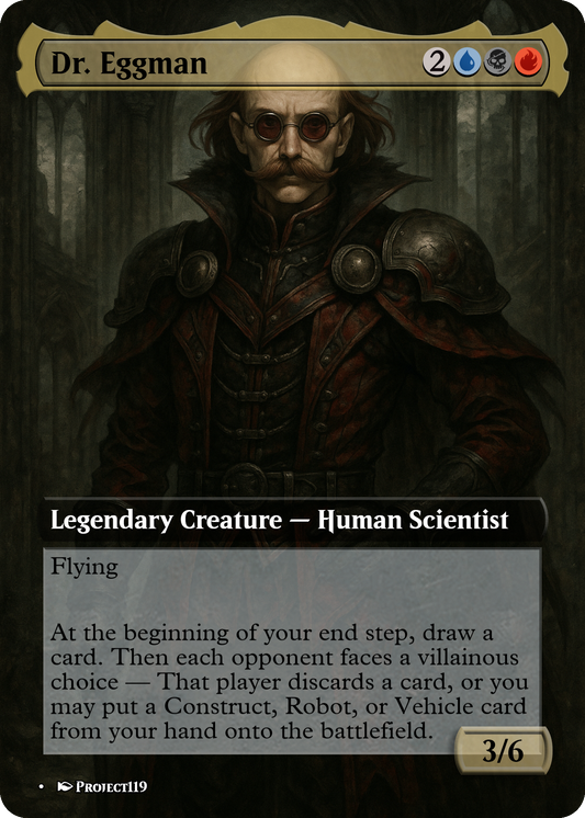 Dr. Eggman - Gothic Mercenary Magic the Gathering Proxy Card
