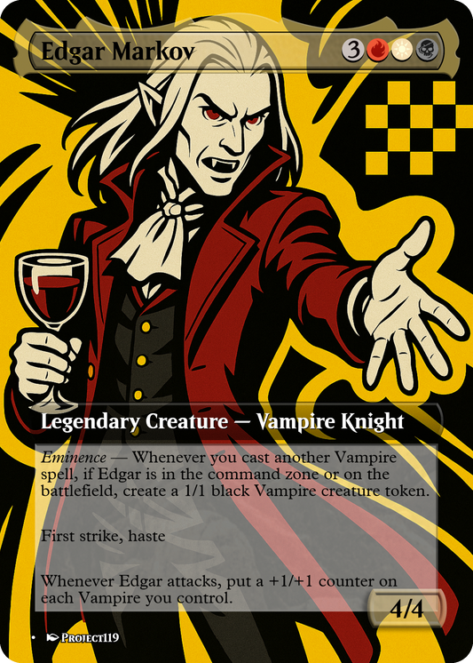 Edgar Markov - Persona Inspired Magic the Gathering Proxy Card