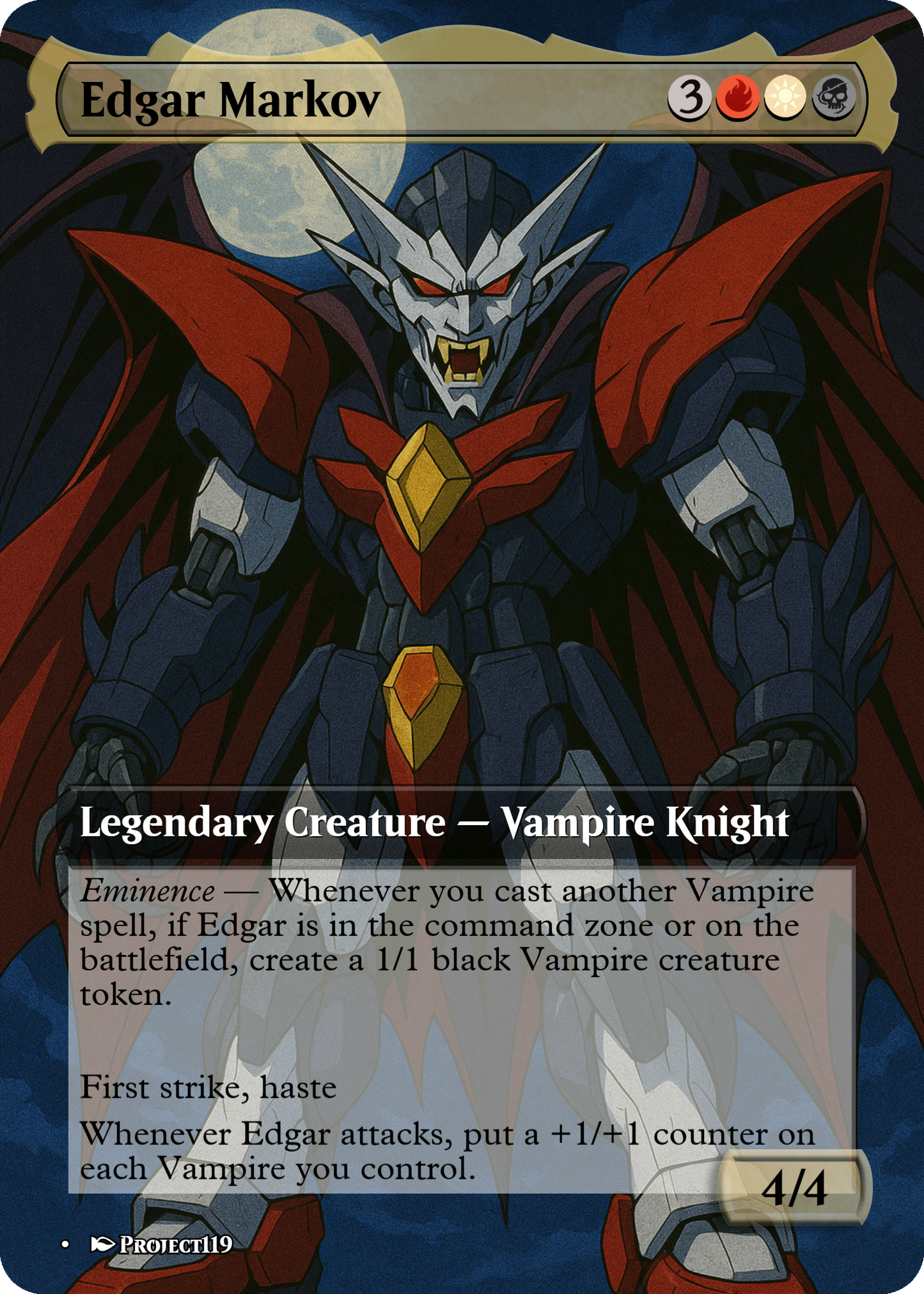 Edgar Markov - Gundam Inspired Magic the Gathering Proxy Card