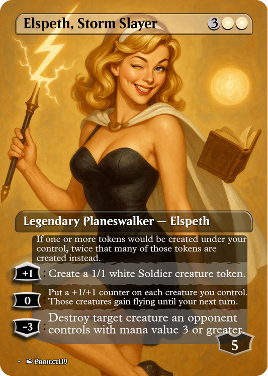 Elspeth, Storm Slayer - Magic the Gathering Proxy Card