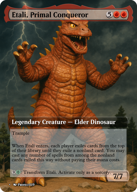 Etali, Primal Conqueror//Etali, Primal Sickness - Magic the Gathering Proxy Card