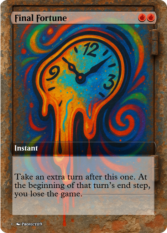 Final Fortune - Graffiti Inspired Magic the Gathering Proxy Card