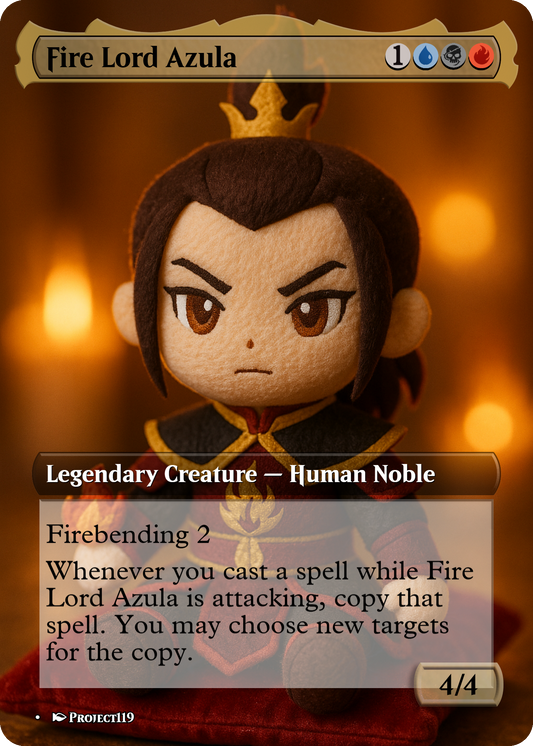 Fire Lord Azula - Plushie Inspired Magic the Gathering Proxy Card