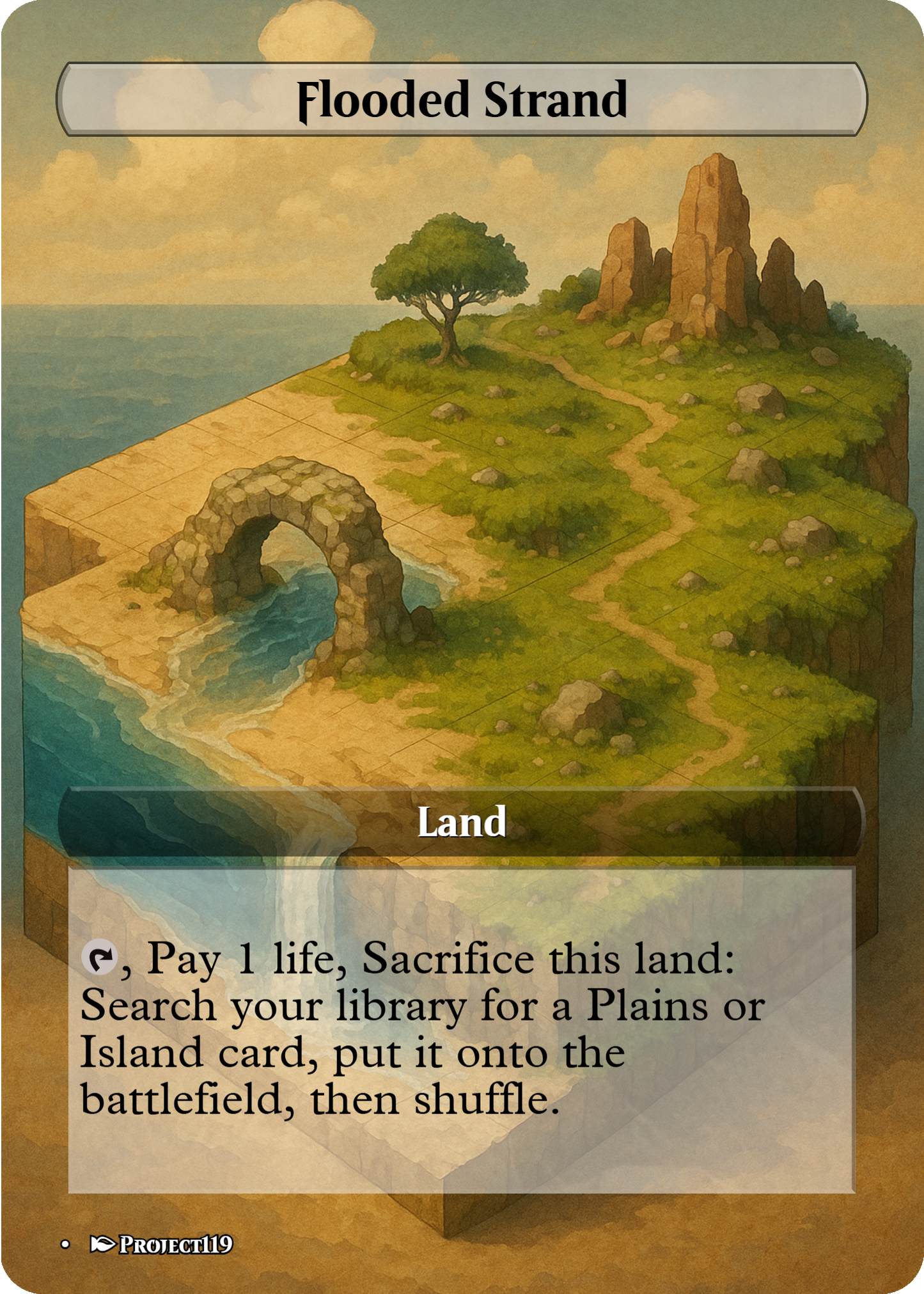 Isometric Art Inspired 18 Land Esper Commander Starter Bundle - Magic the Gathering Proxy Cards