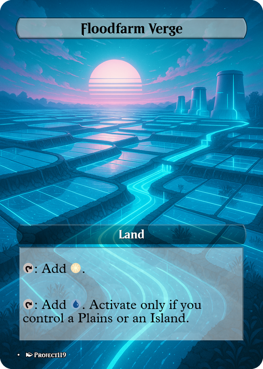 Synthwave Inspired 10 Verge Land Bundle - Magic the Gathering Proxy Cards