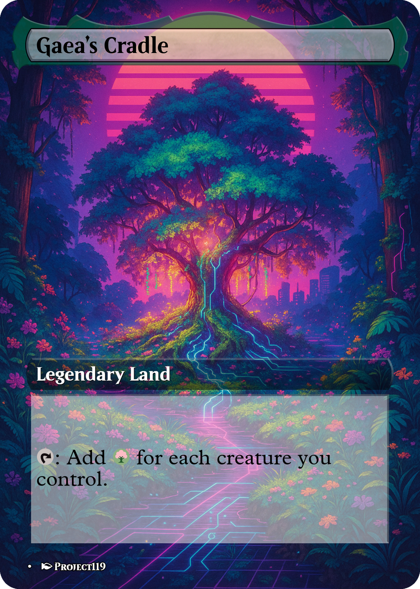 Gaea's Cradle - Magic the Gathering Proxy Card