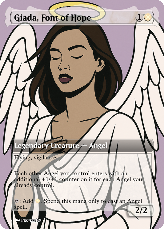 Giada, Font of Hope - Nagel Inspired Magic the Gathering Proxy Card