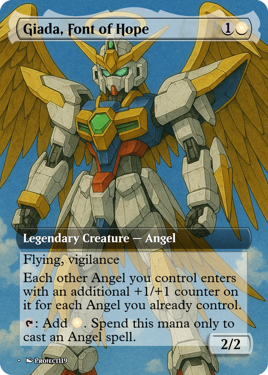 Giada, Font of Hope - Gundam Inspired Magic the Gathering Proxy Card