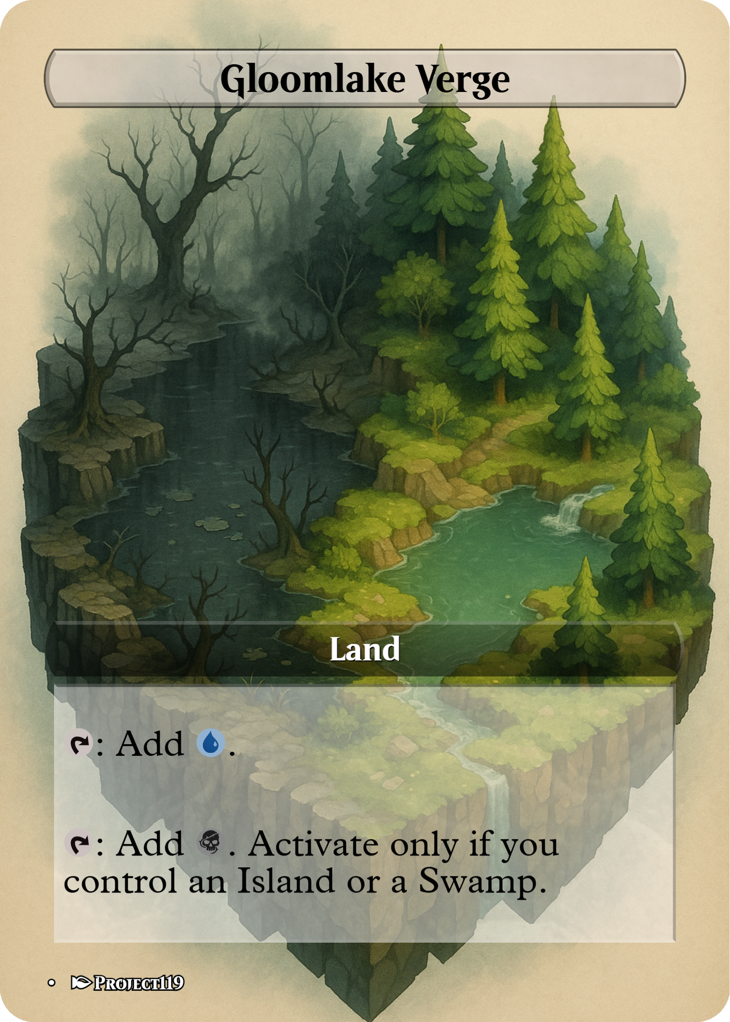 Isometric Art Inspired 18 Land Esper Commander Starter Bundle - Magic the Gathering Proxy Cards