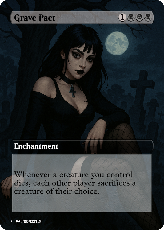 Grave Pact - Digital Pin Up Magic the Gathering Proxy Card