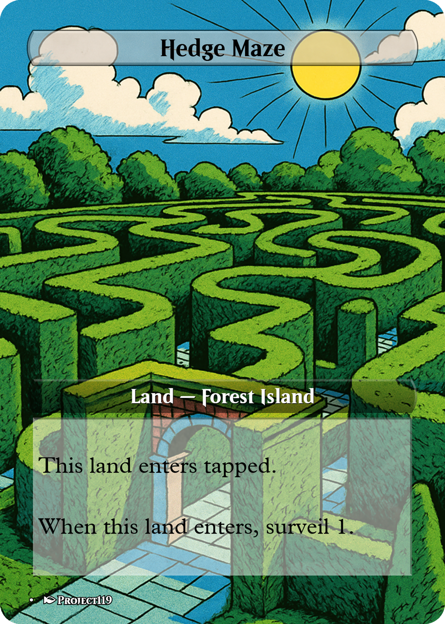 1980s Comic Art Inspired 10 Surveil Land Bundle - Magic the Gathering Proxy
