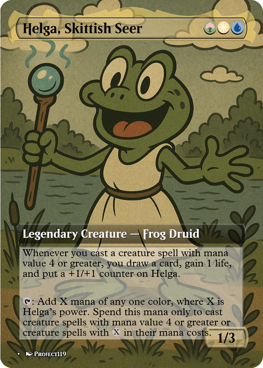 Helga, Skittish Seer Commander Deck