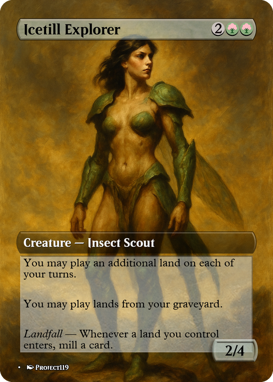 Icetill Explorer - Dark Fantasy Inspired Magic the Gathering Proxy Card