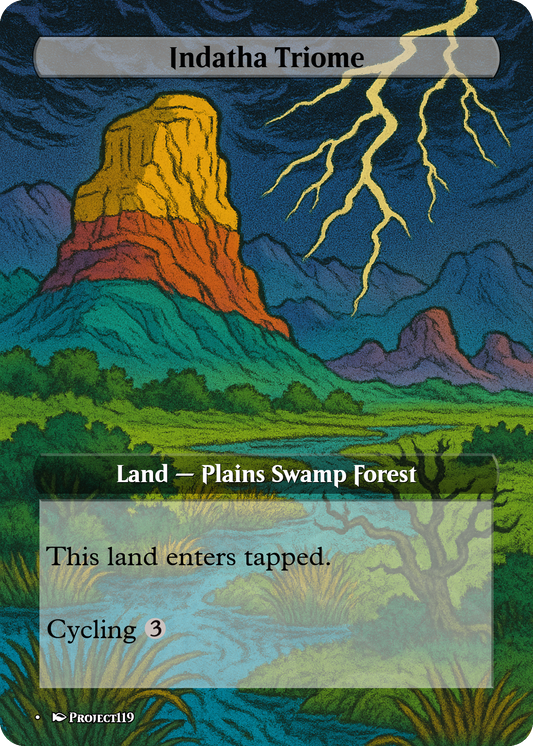 1980s Comic Art Inspired 10 Triomes Land Bundle - Magic the Gathering Proxy