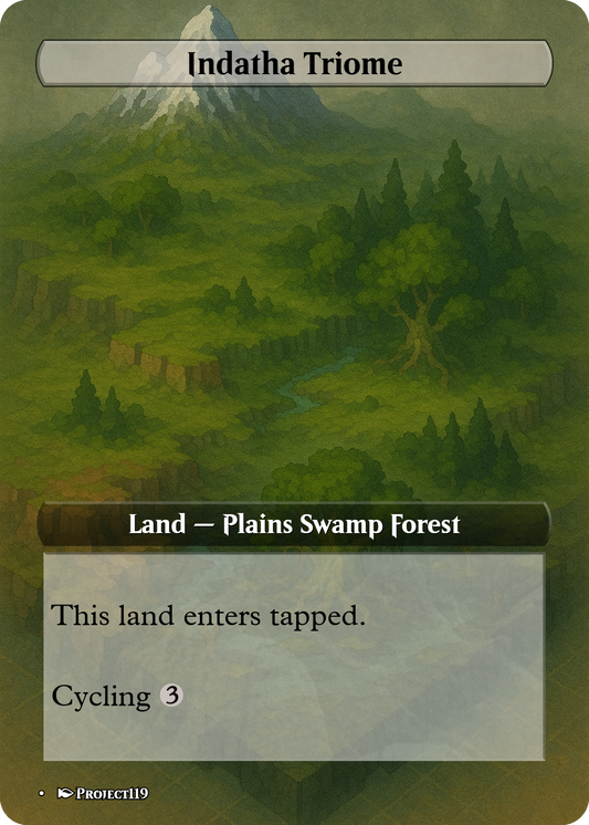 Isometric Art Inspired 10 Triome Land Bundle - Magic the Gathering Proxy