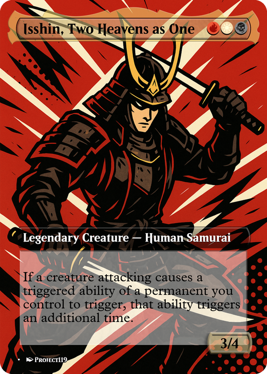 Isshin, Two Heavens as One - Persona Inspired Magic the Gathering Proxy Card