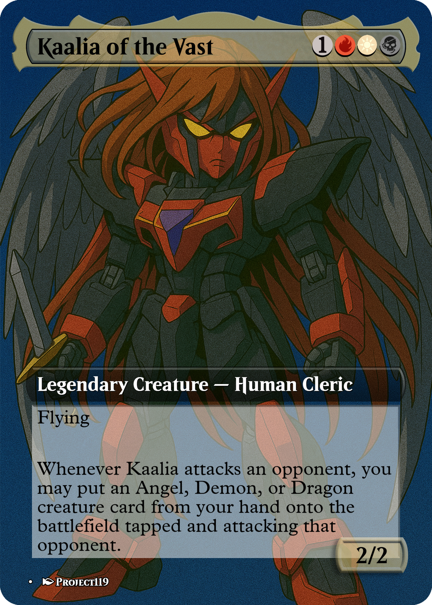 Kaalia of the Vast - Gundam Inspired Magic the Gathering Proxy Card