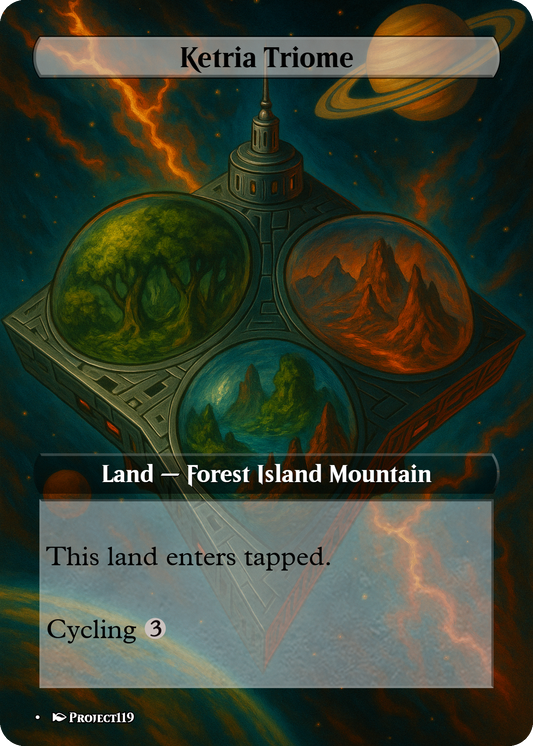 1930's Pulp Magazine Cover Inspired 18 Land Temur Commander Starter Bundle - Magic the Gathering Proxy Cards