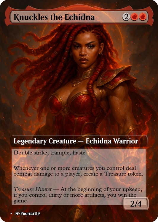 Knuckles the Echidna - Magic the Gathering Proxy Card