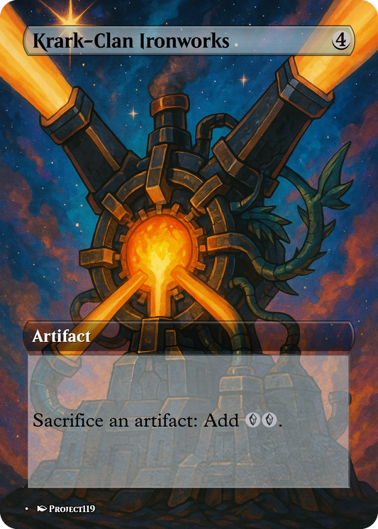 Krark-Clan Ironworks - Celestial Art Inspired Magic the Gathering Proxy Card