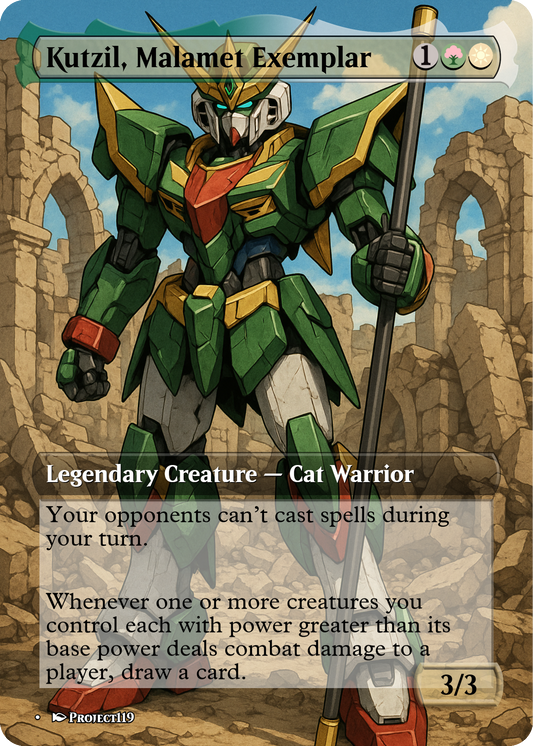 Kutzil, Malamet Exemplar - Gundam Inspired Magic the Gathering Proxy Card