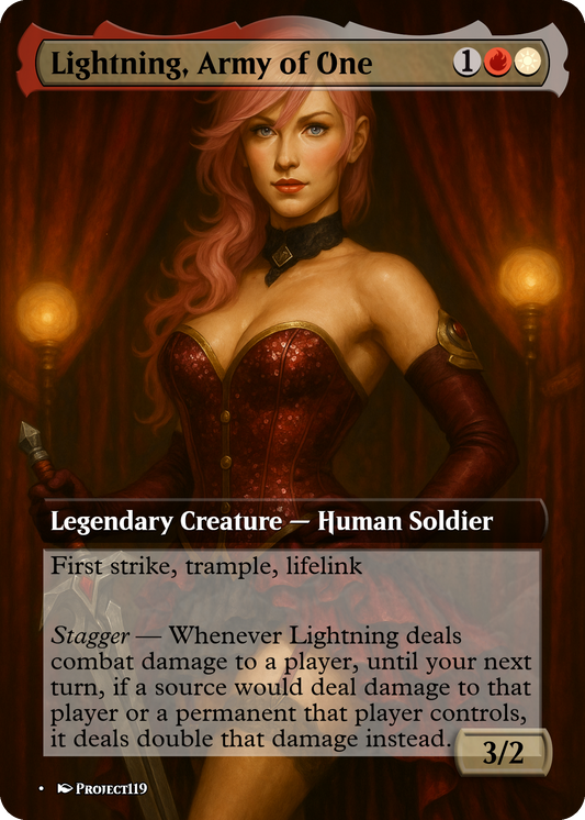 Lightning, Army of One - Magic the Gathering Proxy Card