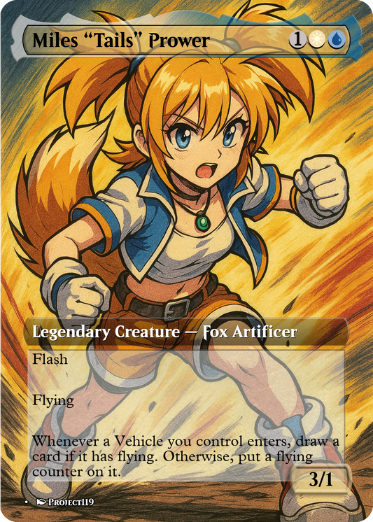 Miles "Tails" Prower - Shounen Fighter Magic the Gathering Proxy Card