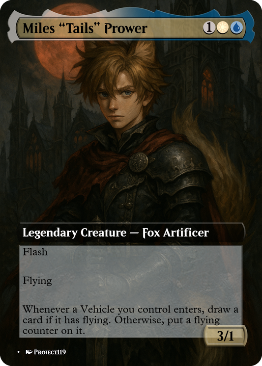 Miles "Tails" Prower - Gothic Mercenary Magic the Gathering Proxy Card