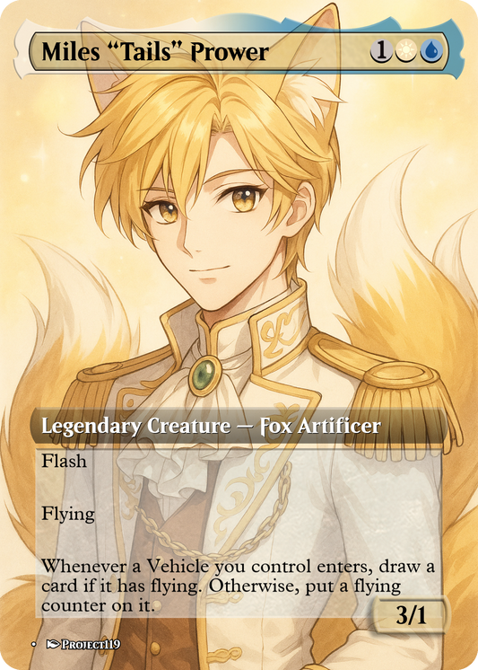 Miles "Tails" Prower - Shoujo Prince Magic the Gathering Proxy Card