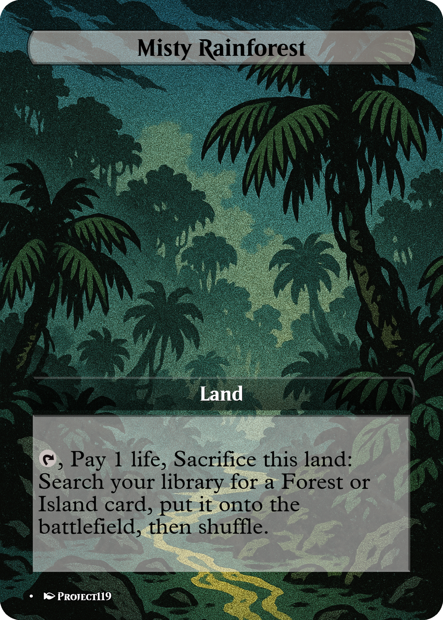 1980s Comic Art Inspired 18 Land Temur Commander Starter Bundle - Magic the Gathering Proxy Cards