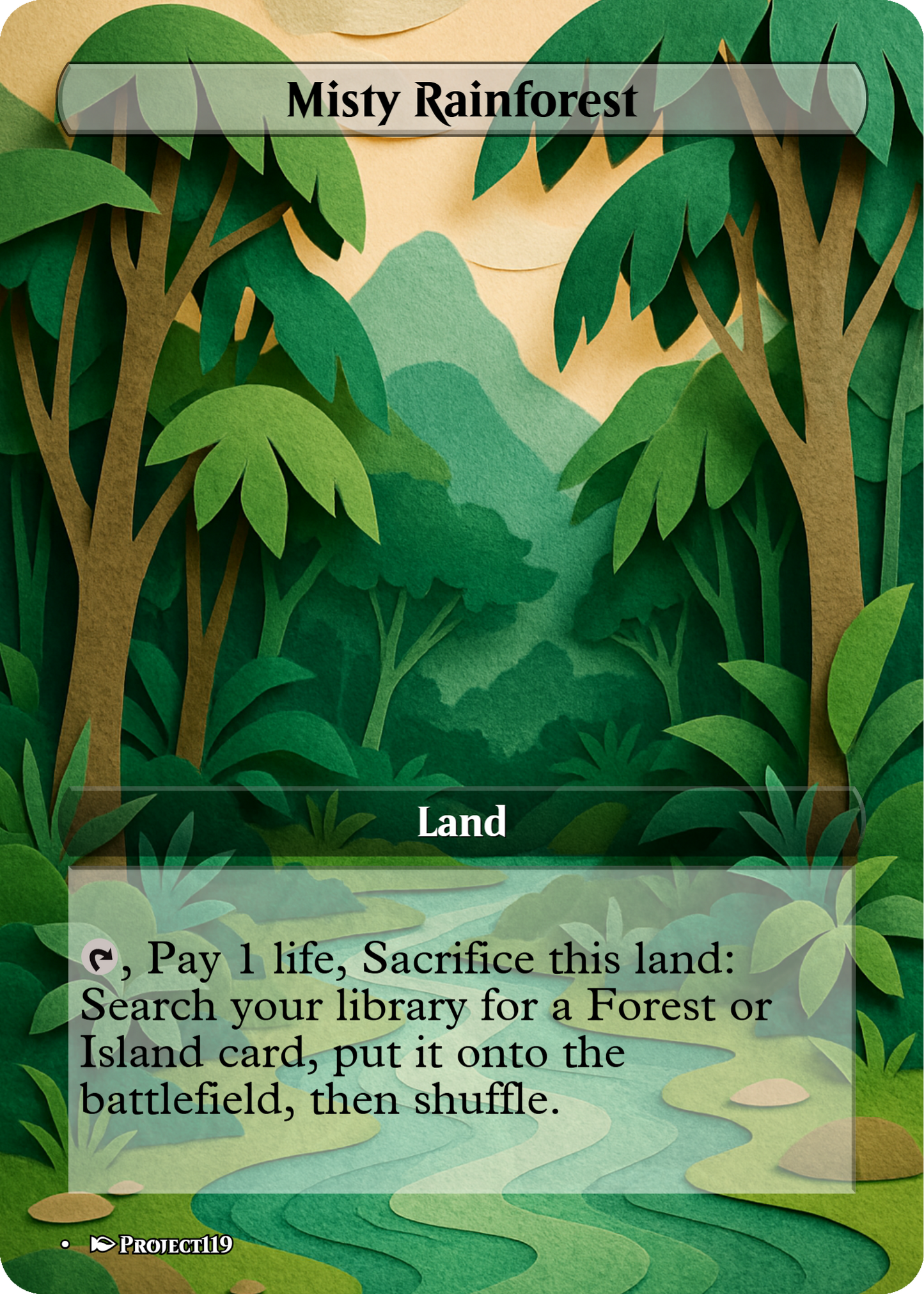 Papercraft Inspired 18 Land Temur Commander Starter Bundle - Magic the Gathering Proxy Cards