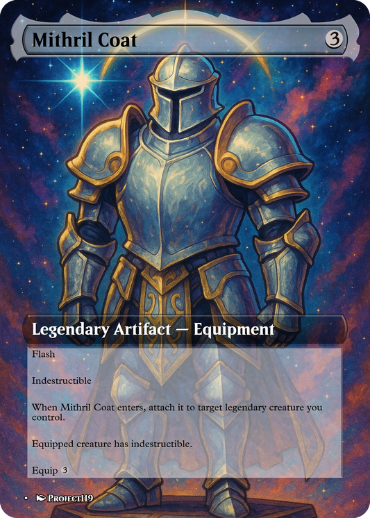 Mithril Coat - Celestial Art Inspired Magic the Gathering Proxy Card