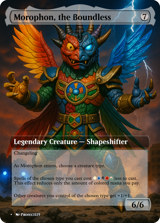Morophon, the Boundless - Magic the Gathering Proxy Card