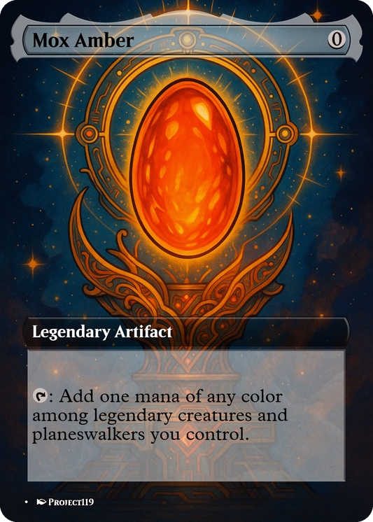 Mox Amber - Celestial Art Inspired Magic the Gathering Proxy Card