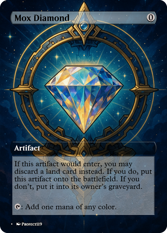 Mox Diamond - Celestial Art Inspired Magic the Gathering Proxy Card