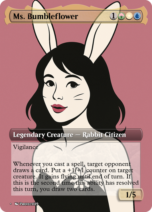 Ms. Bumbleflower - Nagel Inspired Magic the Gathering Proxy Card