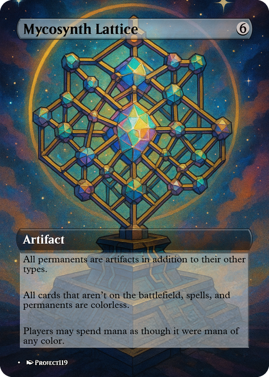 Mycosynth Lattice - Celestial Art Inspired Magic the Gathering Proxy Card