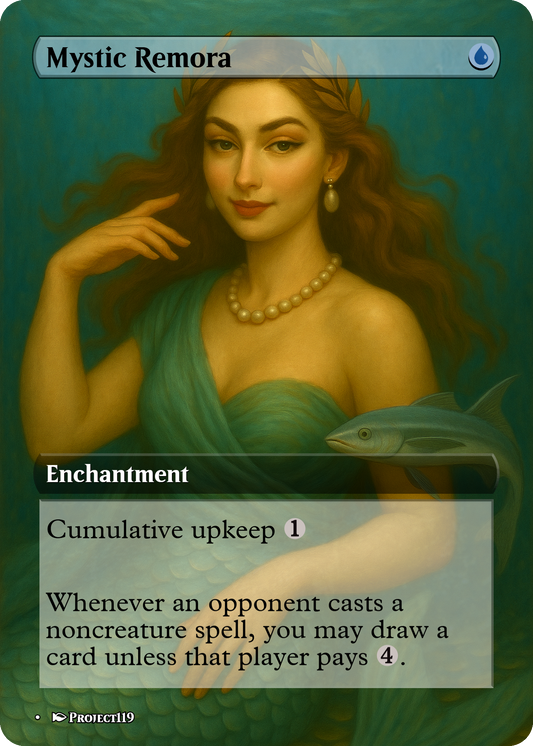 Mystic Remora - Magic the Gathering Proxy Card
