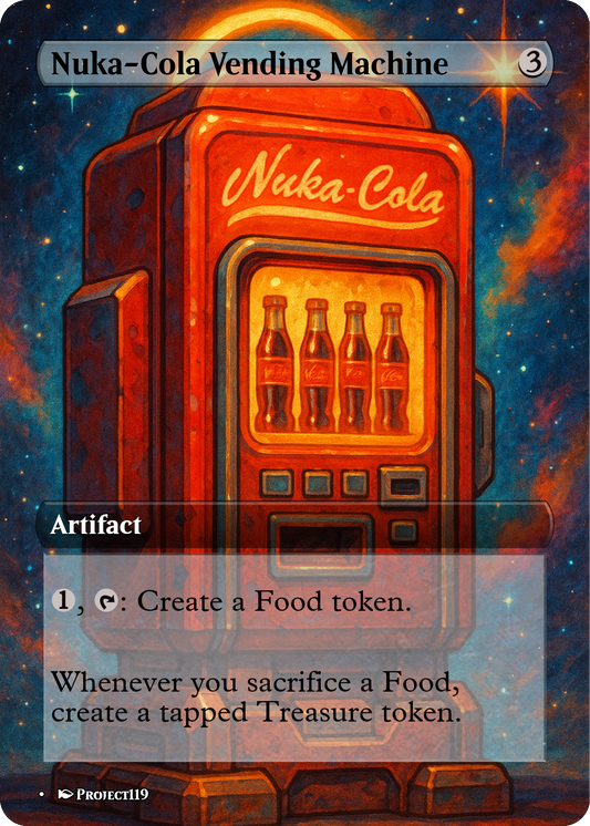 Nuka-Cola Vending Machine - Celestial Art Inspired Magic the Gathering Proxy Card