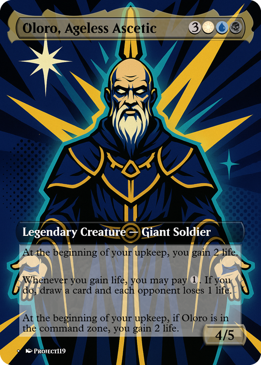 Oloro, Ageless Ascetic - Persona Inspired Magic the Gathering Proxy Card