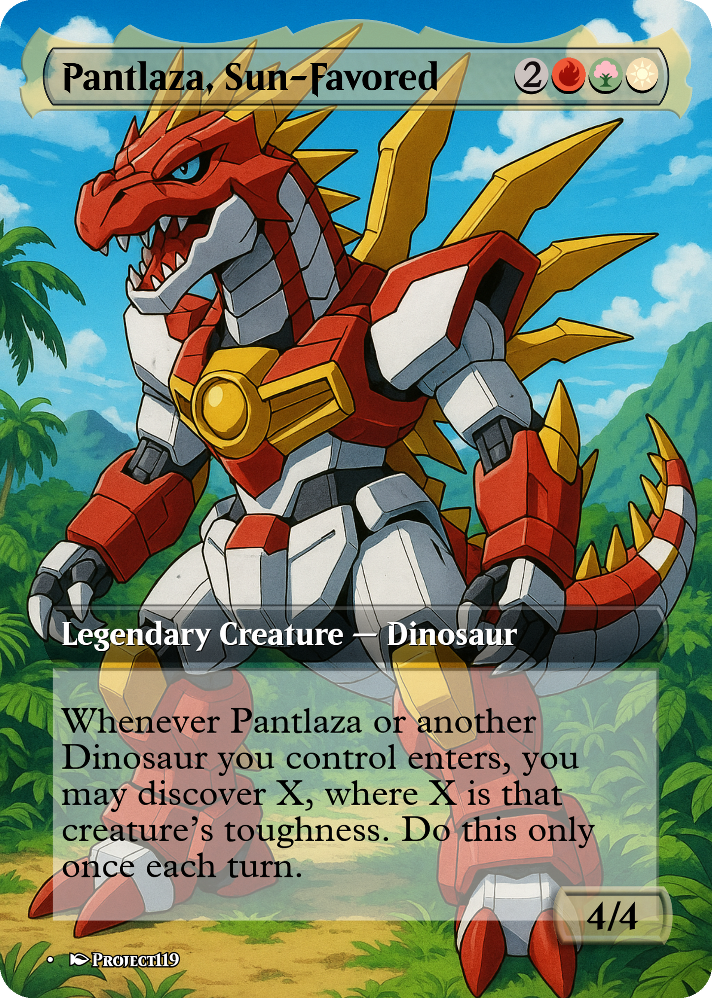 Pantlaza, Sun-Favored - Gundam Inspired Magic the Gathering Proxy Card