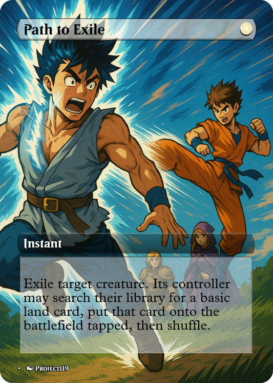 Path to Exile - Shounen Inspired Magic the Gathering Proxy Card