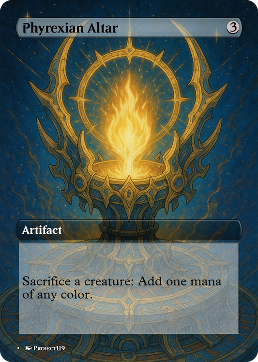 Phyrexian Altar - Celestial Art Inspired Magic the Gathering Proxy Card
