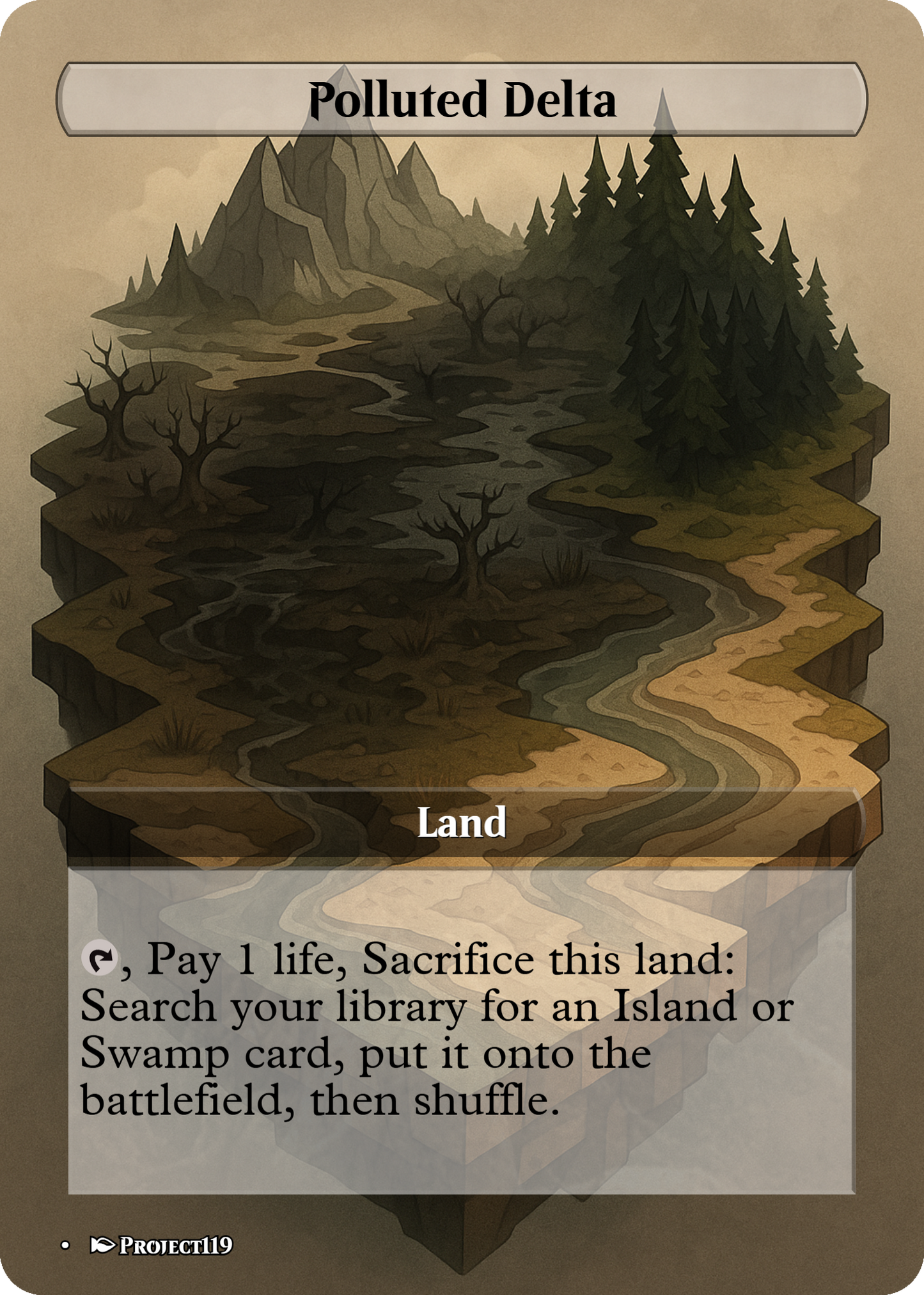 Isometric Art Inspired 18 Land Esper Commander Starter Bundle - Magic the Gathering Proxy Cards