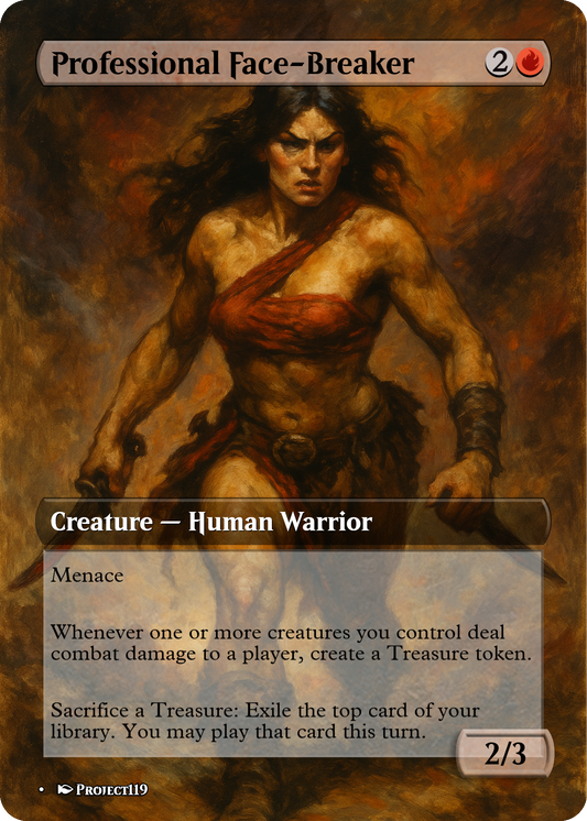 Professional Face-Breaker - Dark Fantasy Inspired Magic the Gathering Proxy Card