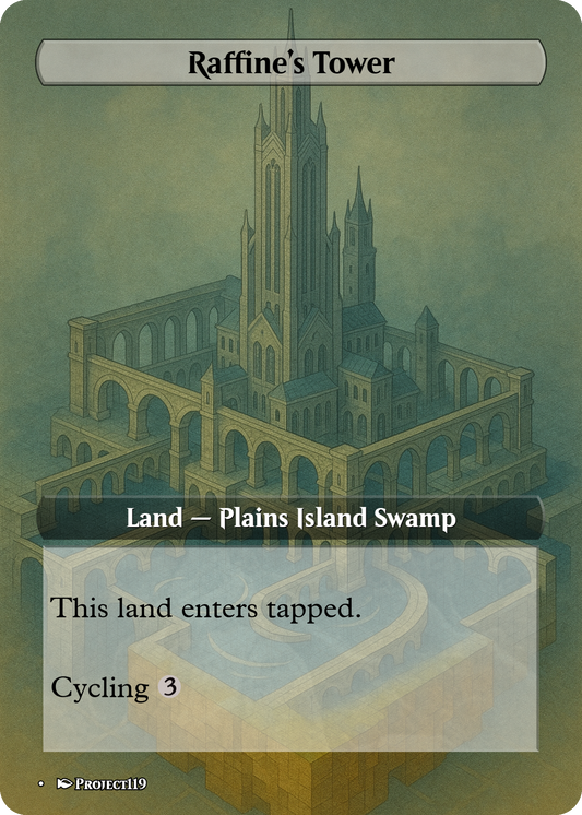 Isometric Art Inspired 18 Land Esper Commander Starter Bundle - Magic the Gathering Proxy Cards