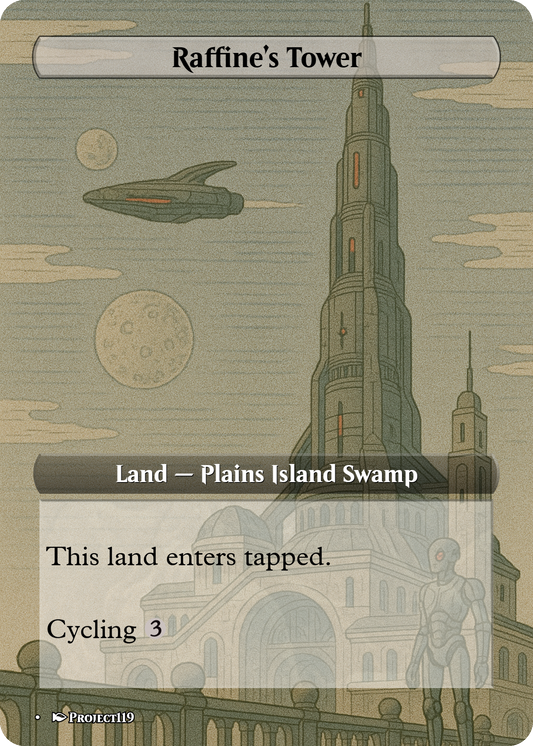Sci Fi Japanese Wood Block Inspired 18 Land Esper Commander Starter Bundle - Magic the Gathering Proxy Cards