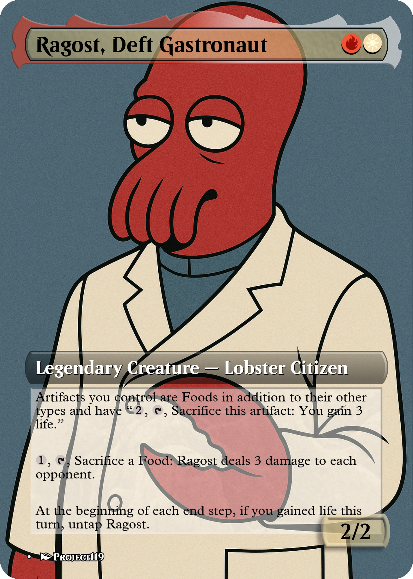 Ragost, Deft Gastronaut - Nagel Inspired Magic the Gathering Proxy Card