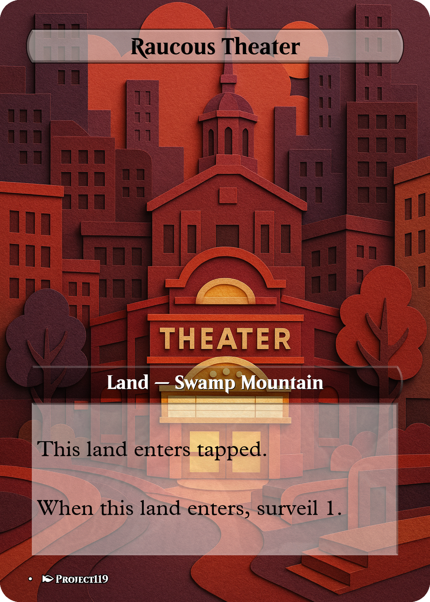 Papercraft Inspired 10 Surveil Land Bundle - Magic the Gathering Proxy