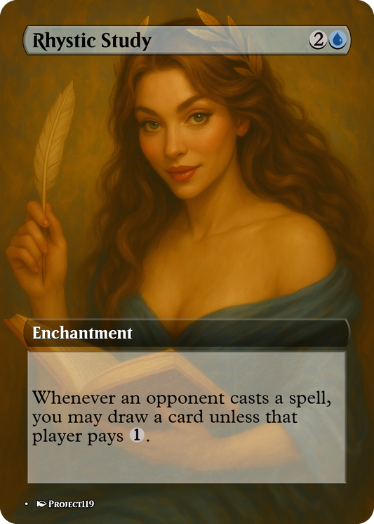 Rhystic Study - Magic the Gathering Proxy Card